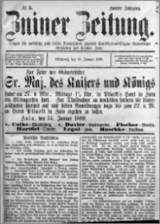 Zniner Zeitung 1889.01.16 R.2 nr 5