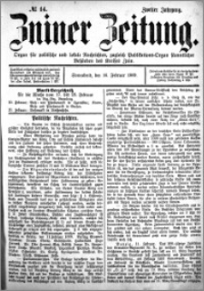 Zniner Zeitung 1889.02.16 R.2 nr 14