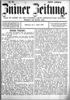 Zniner Zeitung 1889.04.03 R.2 nr 27