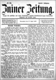 Zniner Zeitung 1889.04.27 R.2 nr 33