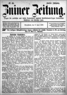 Zniner Zeitung 1889.06.08 R.2 nr 45