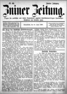 Zniner Zeitung 1889.06.15 R.2 nr 46