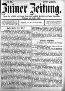 Zniner Zeitung 1889.09.18 R.2 nr 73