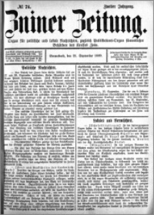 Zniner Zeitung 1889.09.21 R.2 nr 74