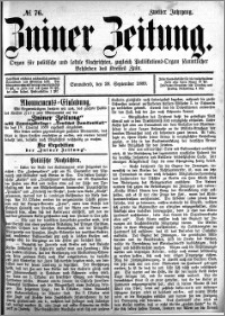 Zniner Zeitung 1889.09.28 R.2 nr 76