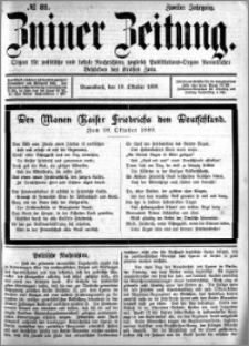 Zniner Zeitung 1889.10.19 R.2 nr 82