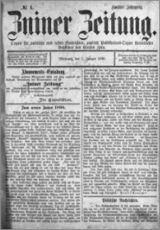 Zniner Zeitung 1890.01.01 R.3 nr 1