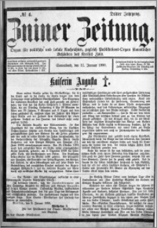 Zniner Zeitung 1890.01.11 R.3 nr 4