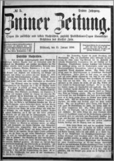 Zniner Zeitung 1890.01.15 R.3 nr 5