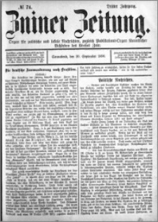 Zniner Zeitung 1890.09.20 R.3 nr 74