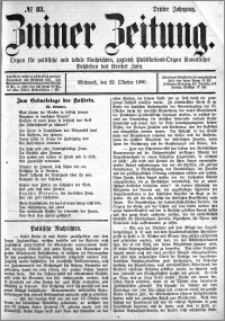 Zniner Zeitung 1890.10.22 R.3 nr 83