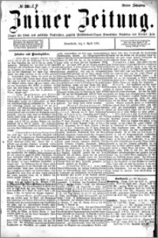 Zniner Zeitung 1891.04.04 R.4 nr 27