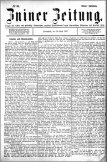 Zniner Zeitung 1891.04.18 R.4 nr 31