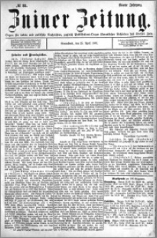 Zniner Zeitung 1891.04.25 R.4 nr 33
