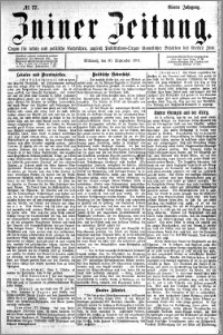Zniner Zeitung 1891.09.30 R.4 nr 77