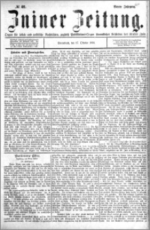 Zniner Zeitung 1891.10.17 R.4 nr 82