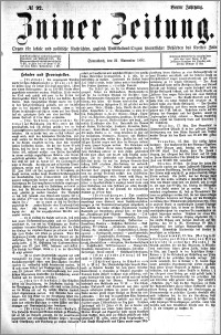 Zniner Zeitung 1891.11.21 R.4 nr 92