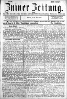 Zniner Zeitung 1892.04.13 R.5 nr 29