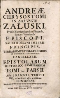 Epistolarum historico-familiarum, t. 1, pars 2