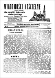 Wiadomości Kościelne : (gazeta kościelna) : dla parafij dekanatu chełmżyńskiego 1930, R. 2, nr 2