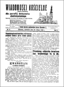 Wiadomości Kościelne : (gazeta kościelna) : dla parafij dekanatu chełmżyńskiego 1930, R. 2, nr 8