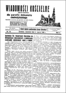 Wiadomości Kościelne : (gazeta kościelna) : dla parafij dekanatu chełmżyńskiego 1930, R. 2, nr 10