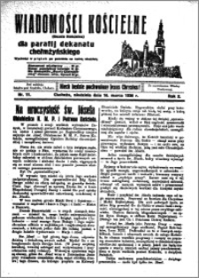 Wiadomości Kościelne : (gazeta kościelna) : dla parafij dekanatu chełmżyńskiego 1930, R. 2, nr 11