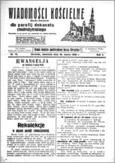 Wiadomości Kościelne : (gazeta kościelna) : dla parafij dekanatu chełmżyńskiego 1930, R. 2, nr 13