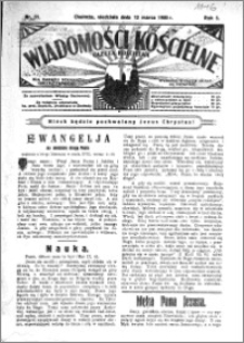 Wiadomości Kościelne : (gazeta kościelna) : dla parafij dekanatu chełmżyńskiego 1933, R. 5, nr 11