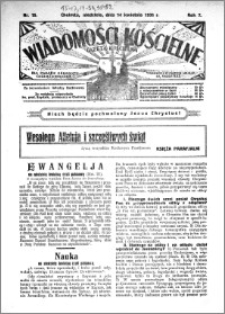 Wiadomości Kościelne : (gazeta kościelna) : dla parafij dekanatu chełmżyńskiego 1935, R. 7, nr 15