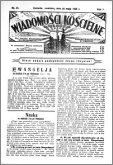 Wiadomości Kościelne : (gazeta kościelna) : dla parafij dekanatu chełmżyńskiego 1935, R. 7, nr 21