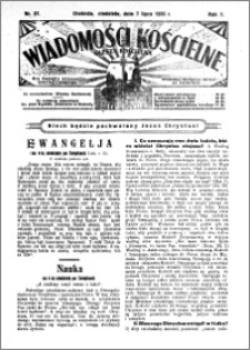 Wiadomości Kościelne : (gazeta kościelna) : dla parafij dekanatu chełmżyńskiego 1935, R. 7, nr 27
