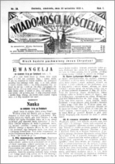 Wiadomości Kościelne : (gazeta kościelna) : dla parafij dekanatu chełmżyńskiego 1935, R. 7, nr 38