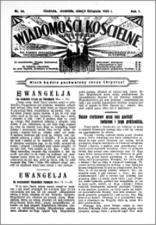 Wiadomości Kościelne : (gazeta kościelna) : dla parafij dekanatu chełmżyńskiego 1935, R. 7, nr 44