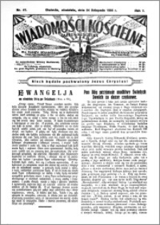 Wiadomości Kościelne : (gazeta kościelna) : dla parafij dekanatu chełmżyńskiego 1935, R. 7, nr 47