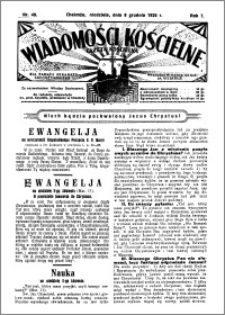 Wiadomości Kościelne : (gazeta kościelna) : dla parafij dekanatu chełmżyńskiego 1935, R. 7, nr 49