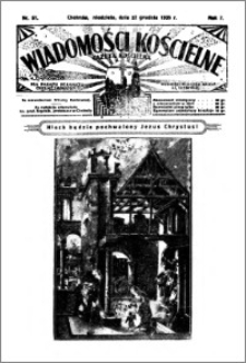 Wiadomości Kościelne : (gazeta kościelna) : dla parafij dekanatu chełmżyńskiego 1935, R. 7, nr 51