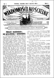 Wiadomości Kościelne : (gazeta kościelna) : dla parafij dekanatu chełmżyńskiego 1936, R. 8, nr 1