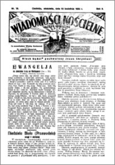 Wiadomości Kościelne : (gazeta kościelna) : dla parafij dekanatu chełmżyńskiego 1936, R. 8, nr 16