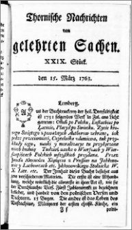 Thornische Nachrichten von Gelehrten Sachen, 1763.03.15 nr 29