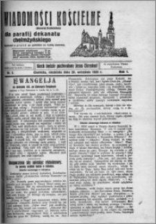 Wiadomości Kościelne : (gazeta kościelna) : dla parafij dekanatu chełmżyńskiego 1929, R. 1, nr 3