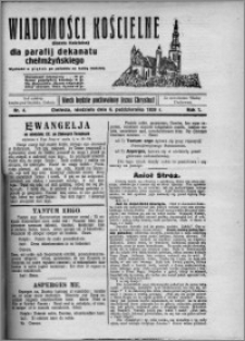 Wiadomości Kościelne : (gazeta kościelna) : dla parafij dekanatu chełmżyńskiego 1929, R. 1, nr 4