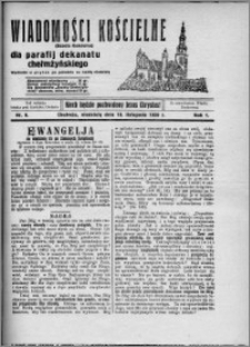 Wiadomości Kościelne : (gazeta kościelna) : dla parafij dekanatu chełmżyńskiego 1929, R. 1, nr 9