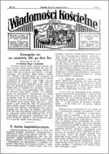 Wiadomości Kościelne : przy kościele św. Jana 1930-1931, R. 2, nr 40