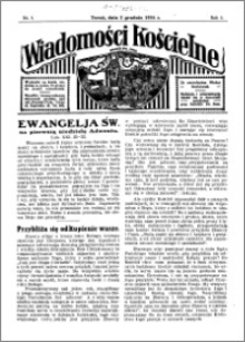 Wiadomości Kościelne : przy kościele św. Jana 1934-1935, R. 6, nr 1