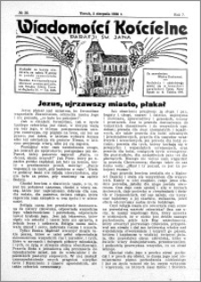 Wiadomości Kościelne : przy kościele św. Jana 1935-1936, R. 7, nr 36