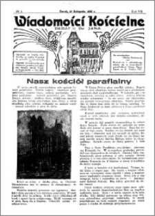 Wiadomości Kościelne : przy kościele św. Jana 1936-1937, R. 8, nr 1