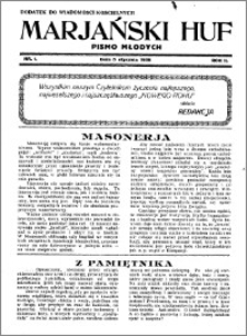 Marjański Huf 1936, R. 2, nr 1