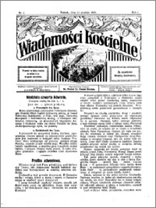 Wiadomości Kościelne : przy kościele N. Marji Panny 1929-1930, R. 1, nr 4