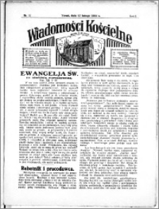 Wiadomości Kościelne : przy kościele N. Marji Panny 1934-1935, R. 6, nr 12